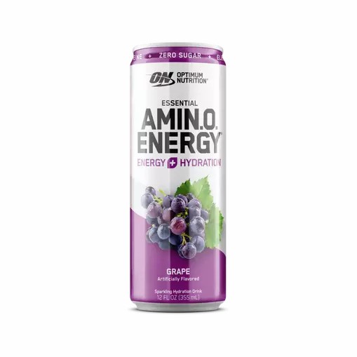 Optimum Nutrition ESSENTIAL AMIN.O. ENERGY+ Electrolytes Sparkling Grape 355ml * 12 Cans (12 Servings) Slovenija | RGI-652970