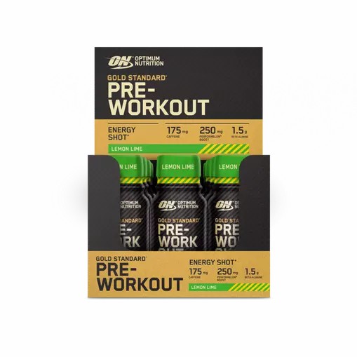Optimum Nutrition Gold Standard Pre-Workout Shot Lemon Lime 720 ml (12 pieces) Slovenija | JHD-290613