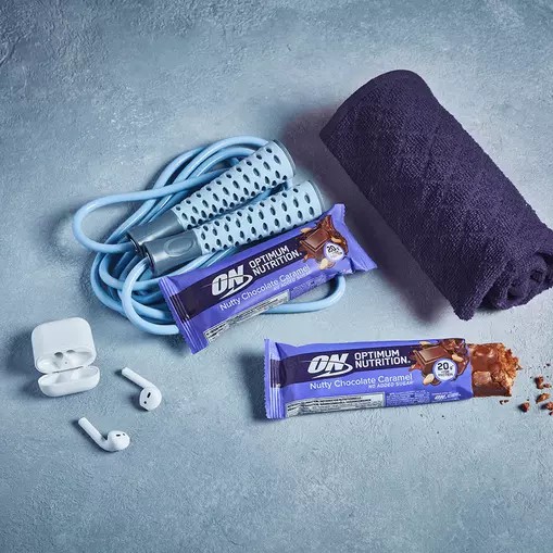 Optimum Nutrition Protein Bar Nutty Chocolate Caramel 700 grams (10 Bars) Slovenija | HCB-407628